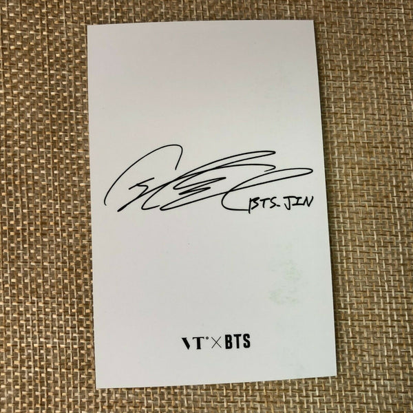 BTS JIN  #1 [ VT Think Your Teeth Official Photocard Black, White ] NEW /+G