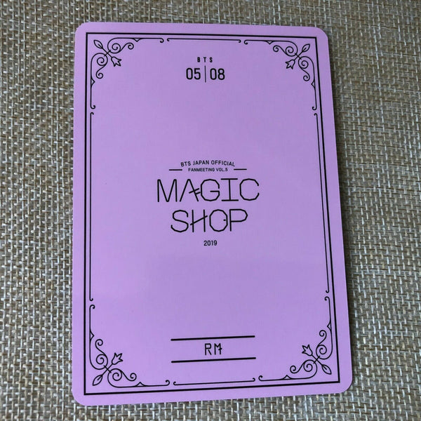 BTS RAP MONSTER 5/8  [ 2019 MAGIC SHOP Fan Meeting Japan Official Photocard ]N+G