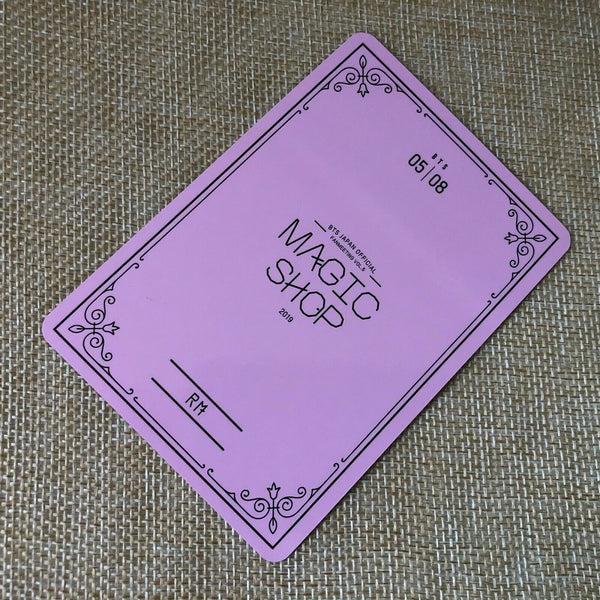 BTS RAP MONSTER 5/8  [ 2019 MAGIC SHOP Fan Meeting Japan Official Photocard ]N+G