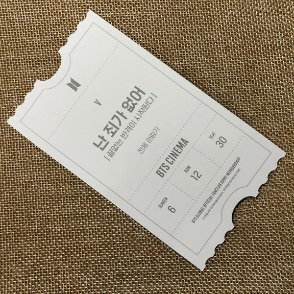 BTS V Taehyung [ ARMY ZIP Fanclub KIT Cinema Official Photocard ] / New / +Gift