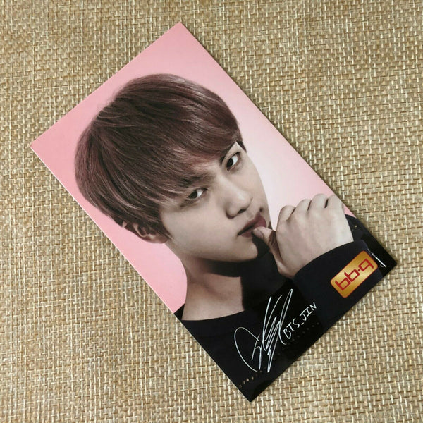 BTS  JIN  #1   Bangtan Boys / BBQ Official PhotoCard  / New / +Shop gift