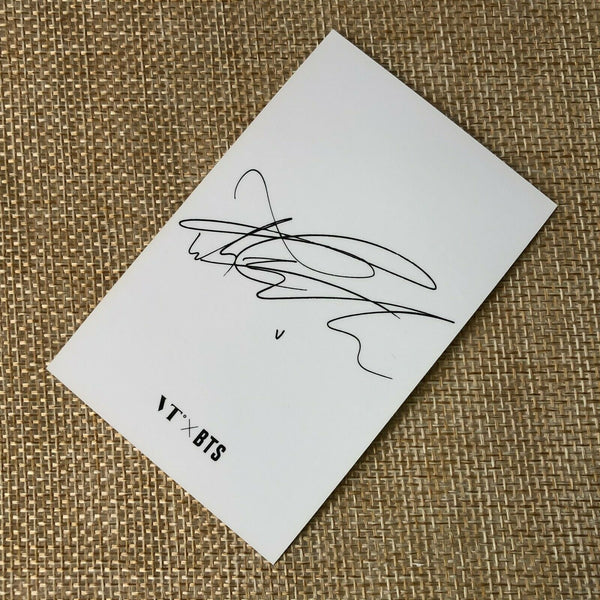 BTS V #1 [ VT Think Your Teeth Official Photocard Black, White ] NEW /+Gift
