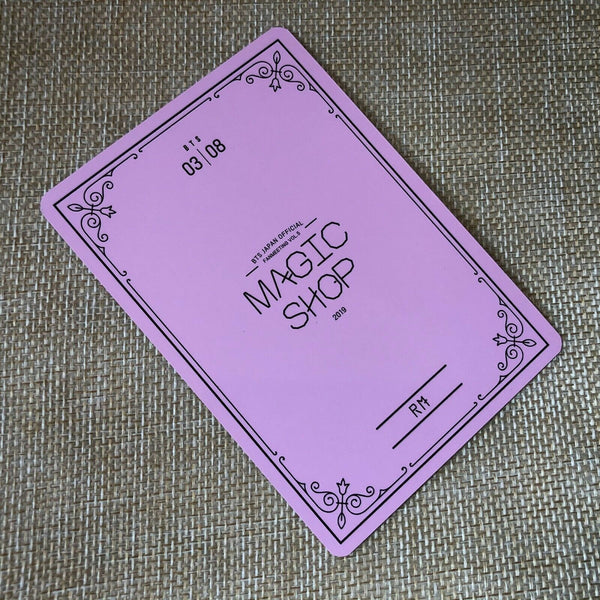 BTS RAP MONSTER 3/8  [ 2019 MAGIC SHOP Fan Meeting Japan Official Photocard ]N+G