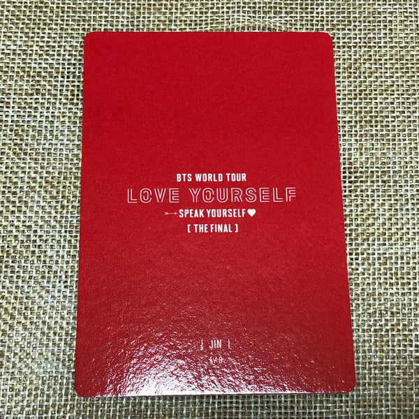 BTS JIN 1/8 [ Speak Yourself The Final Official Mini Photocard ] / New / +G