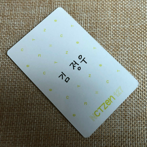 NCT Dream JUNGWOO [ Welcome KIT NCTZEN Official Photocard ] 127 Wayv / New /+GFT