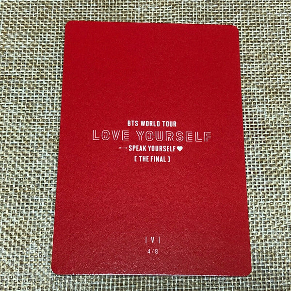 BTS V 4/8 [ Speak Yourself The Final Official Mini Photocard ] / New / +GIFT