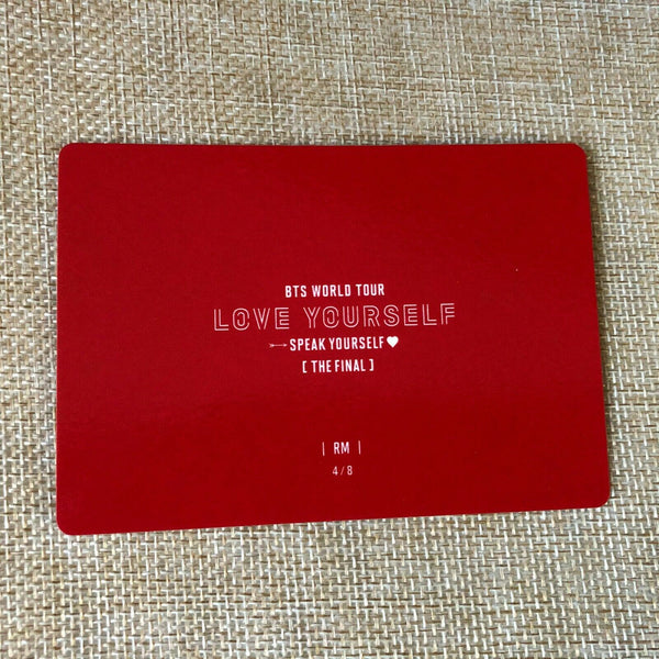 BTS RAP MONSTER 4/8 [ Speak Yourself The Final Official Mini Photocard ] /New/+G