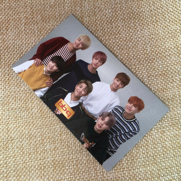 BTS  GROUP  #1  Bangtan Boys / BBQ Official PhotoCard  / New / +Shop gift