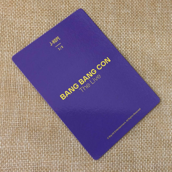 BTS  J-HOPE  3/8 [ BANG BANG CON The Live Official Mini Photocard ] New /+Gift