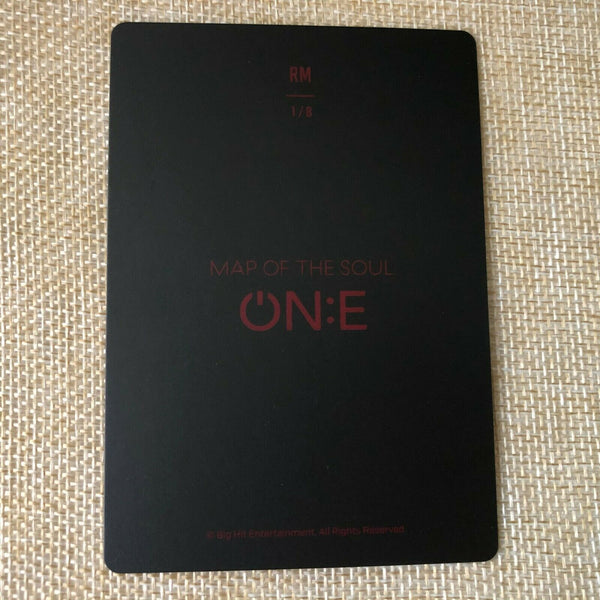 BTS RAP MONSTER  1/8 [ Map of the Soul ON:E Official Mini Photocard ] ONE / N +G