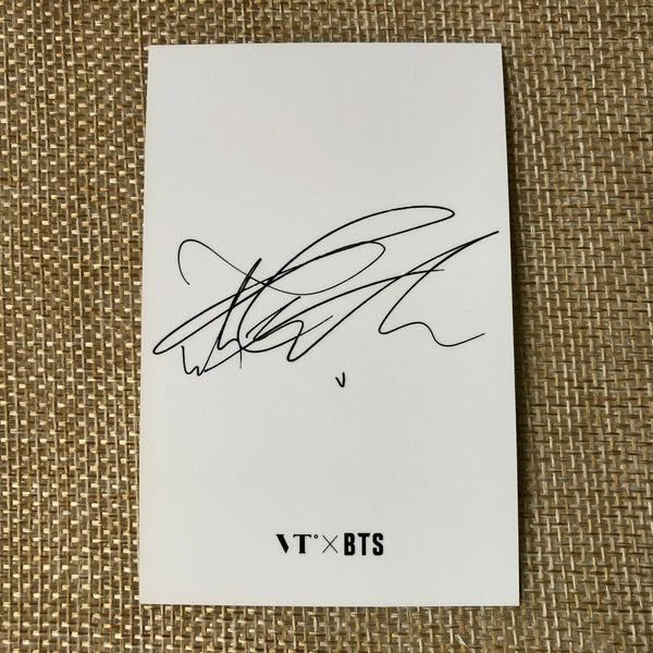 BTS V #1 [ VT Think Your Teeth Official Photocard Black, White ] NEW /+Gift