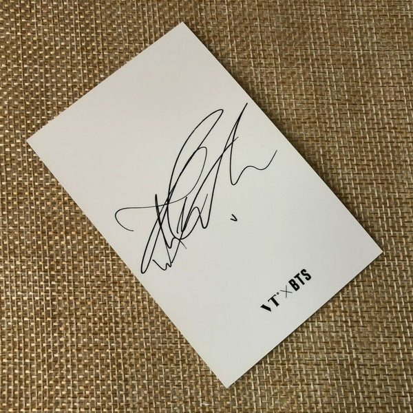 BTS V #1 [ VT Think Your Teeth Official Photocard Black, White ] NEW /+Gift