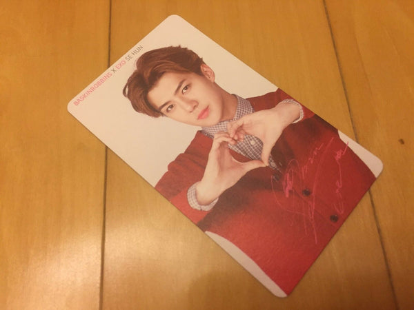 EXO SEHUN [ Baskin Robbins Official Photocard Sehun ] EXO-K / NEW / +Shop Gift