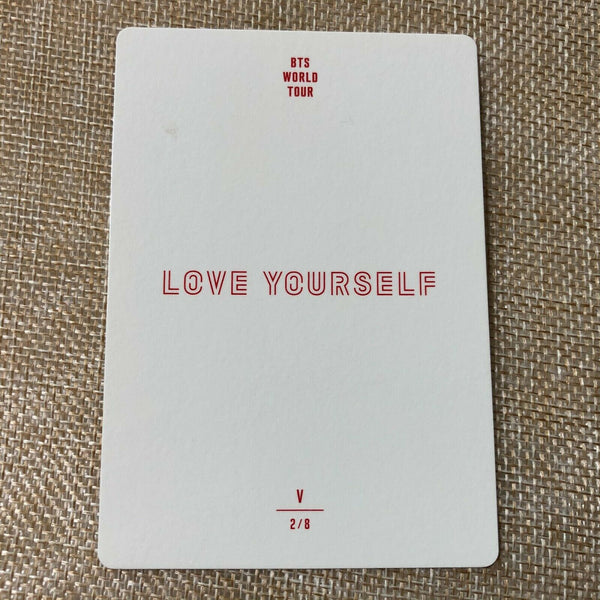 BTS V 2/8 [ Love Yourself World Tour Official Mini Photocard ] New / +Gift