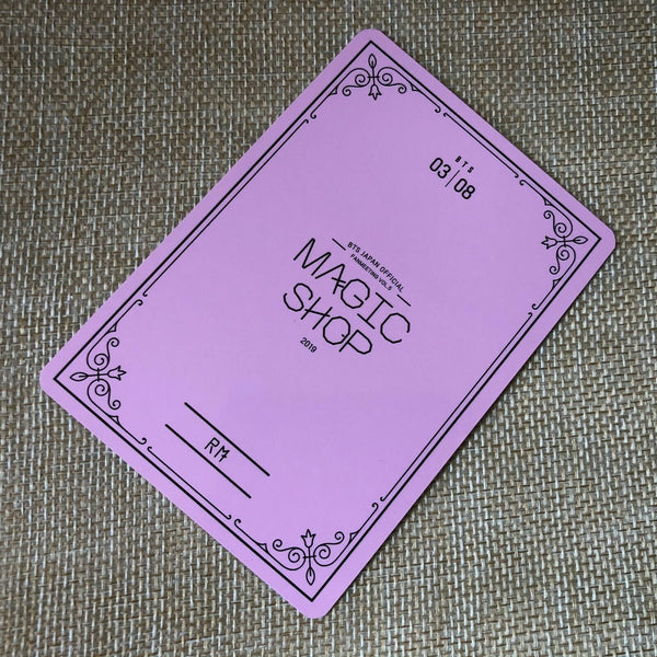 BTS RAP MONSTER 3/8  [ 2019 MAGIC SHOP Fan Meeting Japan Official Photocard ]N+G