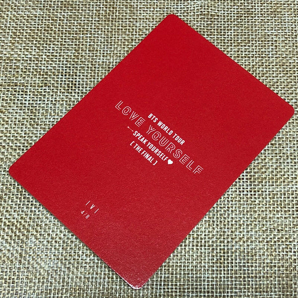BTS V 4/8 [ Speak Yourself The Final Official Mini Photocard ] / New / +GIFT