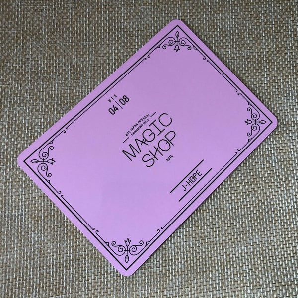BTS  J-HOPE 4/8  [ 2019 MAGIC SHOP Fan Meeting Japan Official Photocard ]N+G