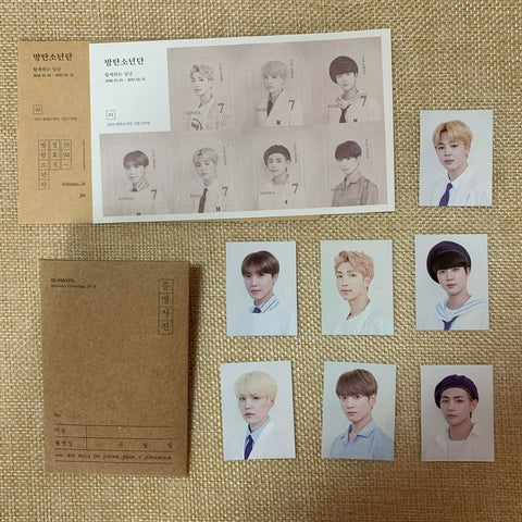 BTS [ 2018 Season's Greeting Official ID Photocard Set 7 PC ] /NEW, RARE / +GIFT