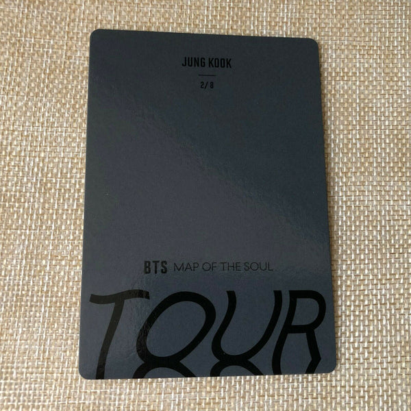 BTS JUNGKOOK 2/8 [ Map Of The Soul Tour Official Mini Photocard ] / New +G